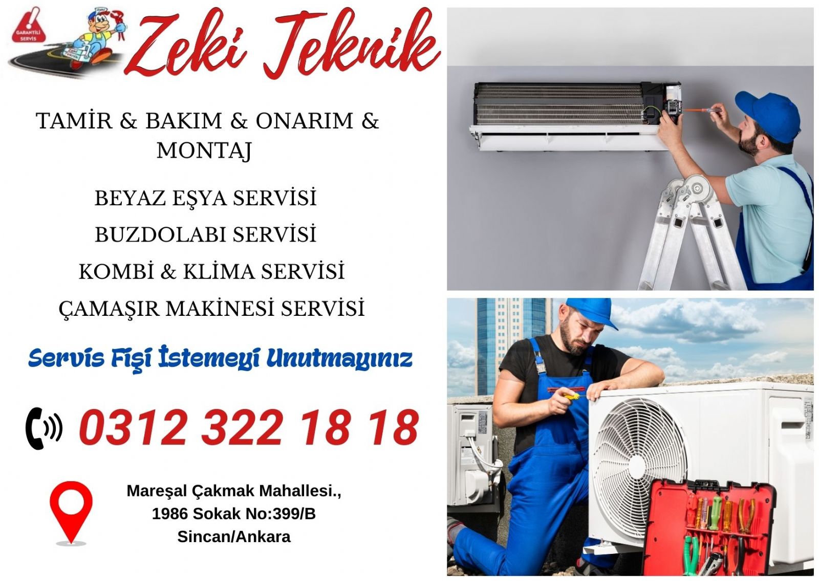 Sincan Klima Servisi